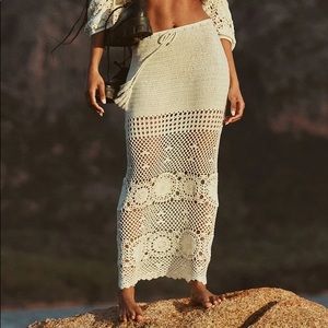 NWT Spell Let The Sunshine In Crochet Skirt